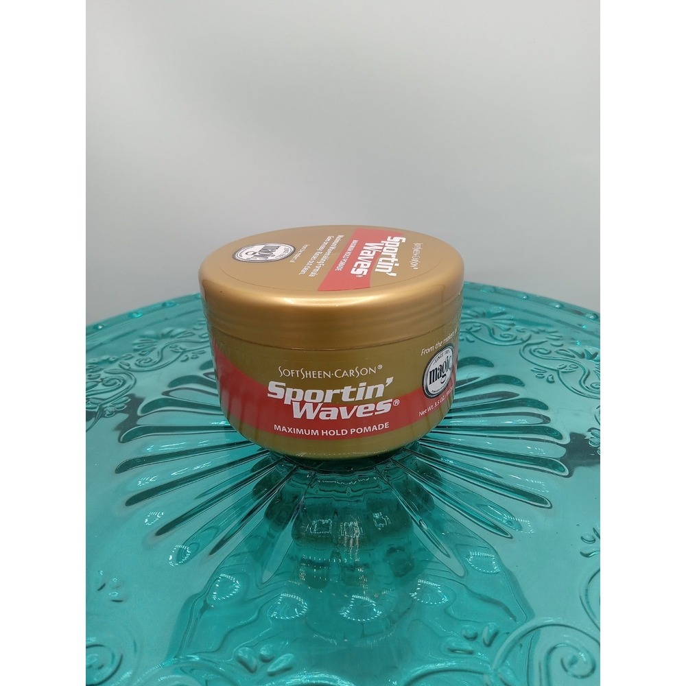 1 - Softsheen-Carson Sportin' Waves Gold Maximum Hold Pomade 3.5 oz brand New
